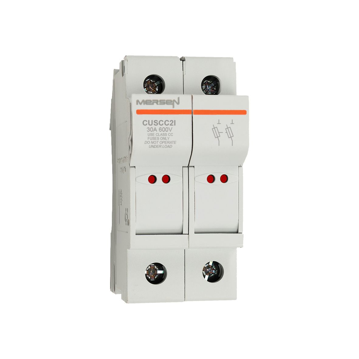 M1062795 - modular fuse holder,UL, 2P,Class CC, DIN rail mounting, indicator, IP20